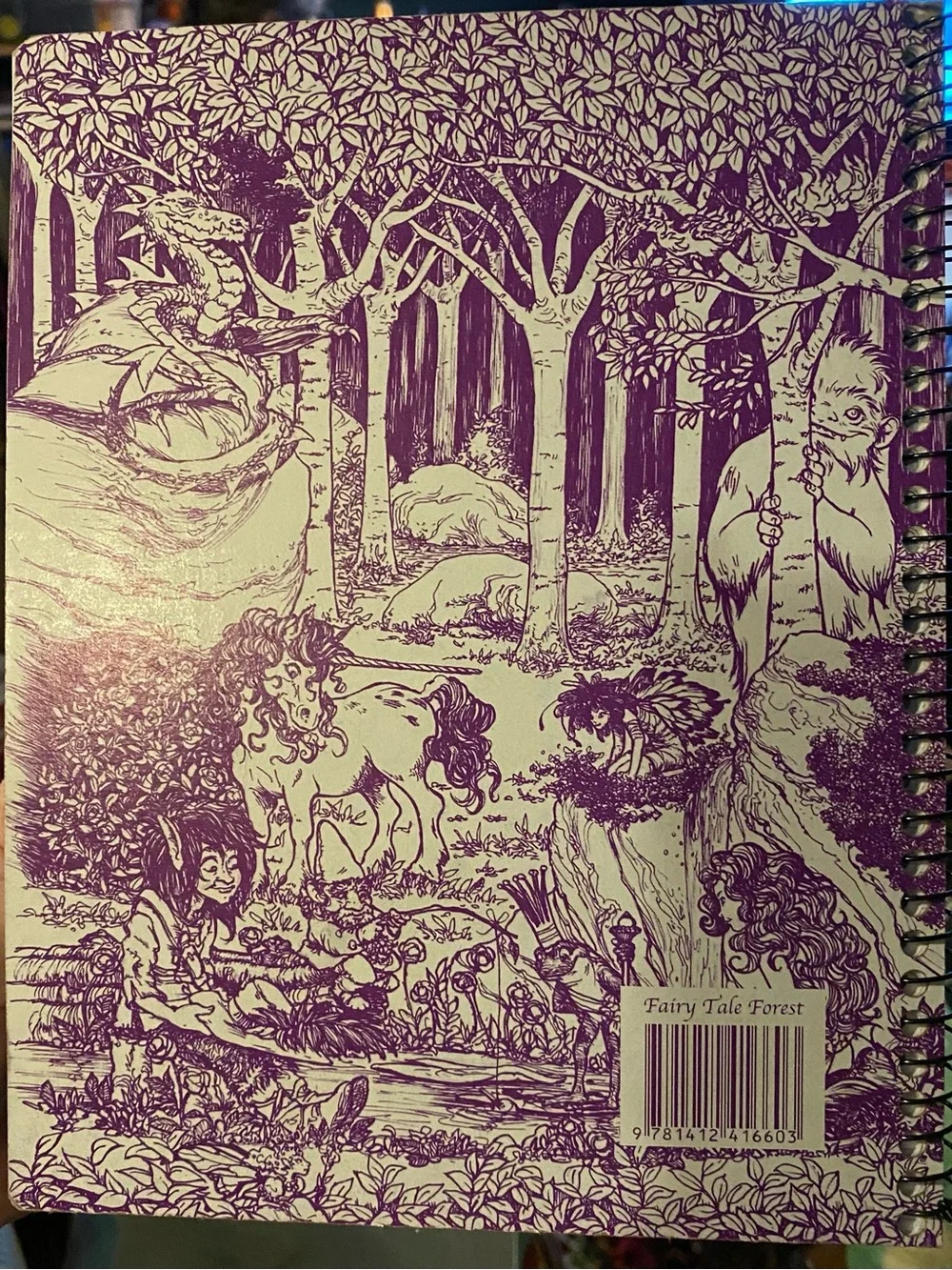 Decomposition Notebook Purple Fairy Tale Forest 100% Recycled NEW